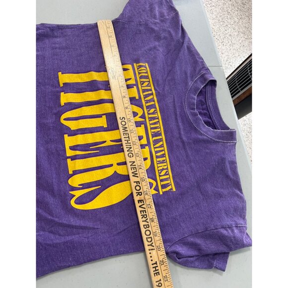 Louisiana State University Tigers Presbox Sz Small Purple Burn Wash Poncho Tee - Picture 4 of 6